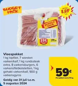 Carrefour Vleespakket aanbieding