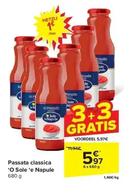 Carrefour Passata classica ‘O Sole ‘e Napule aanbieding