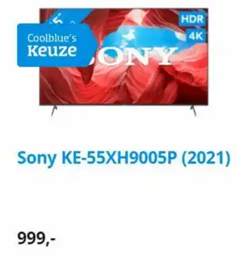 Coolblue Sony KE-55XH9005P (2021) aanbieding