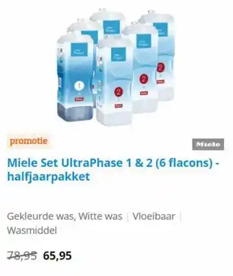 Coolblue Miele Set UltraPhase 1&2 (6 flacons)-halfjaarpakket aanbieding