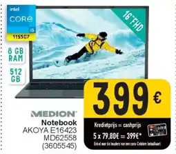 Cora MEDION Notebook AKOYA E16423 aanbieding