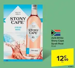 Carrefour Zuid-Afrika Stony Cape Syrah Rosé aanbieding