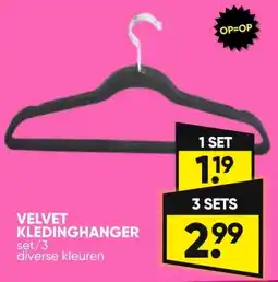 Big Bazar VELVET KLEDINGHANGER aanbieding