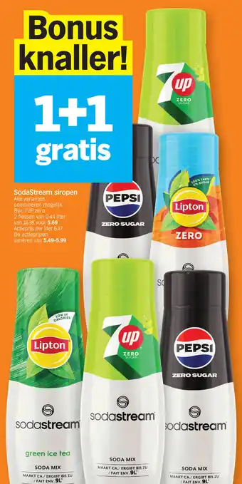 Albert Heijn SodaStream siropen aanbieding