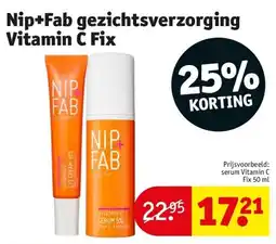 Kruidvat Nip+Fab gezichtsverzorging Vitamin C Fix aanbieding