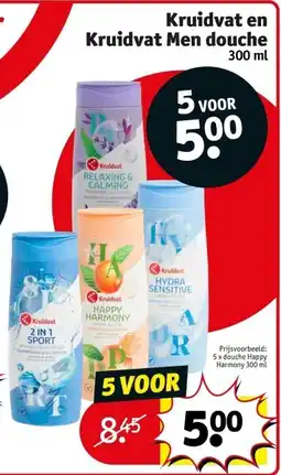 Kruidvat Kruidvat en Kruidvat Men douche aanbieding