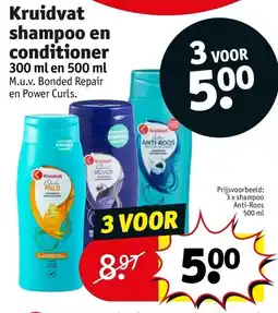 Kruidvat Kruidvat shampoo en conditioner aanbieding