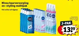 Kruidvat Nivea haarverzorging en -styling multipak aanbieding