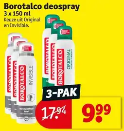 Kruidvat Borotalco deospray aanbieding