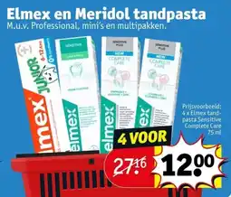 Kruidvat Elmex en Meridol tandpasta aanbieding
