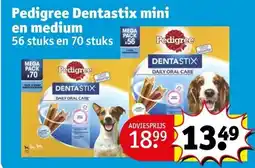 Kruidvat Pedigree Dentastix mini en medium aanbieding