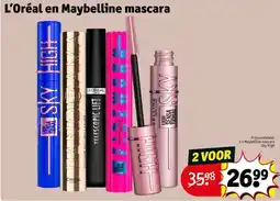 Kruidvat L’Oréal en Maybelline mascara aanbieding