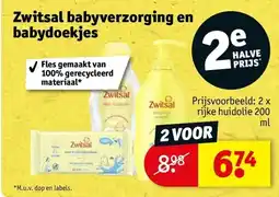 Kruidvat Zwitsal babyverzorging en babydoekjes aanbieding