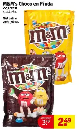 Kruidvat M&M’s Choco en Pinda aanbieding