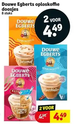 Kruidvat Douwe Egberts oploskoffie doosjes aanbieding