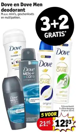 Kruidvat Dove en Dove Men deodorant aanbieding
