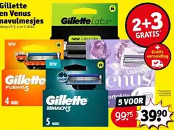 Kruidvat Gillette en Venus navulmesjes aanbieding