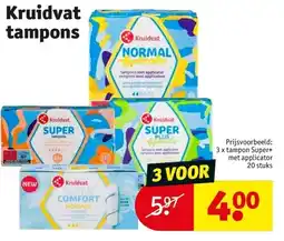 Kruidvat Kruidvat tampons aanbieding