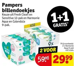 Kruidvat Pampers billendoekjes aanbieding