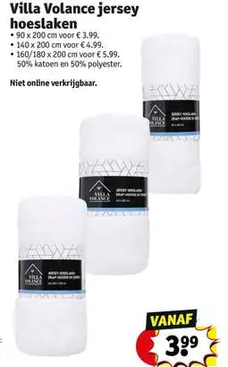 Kruidvat Villa Volance jersey hoeslaken aanbieding
