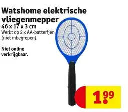 Kruidvat Watshome elektrische vliegenmepper aanbieding