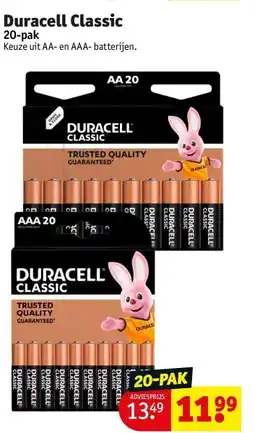 Kruidvat Duracell Classic aanbieding