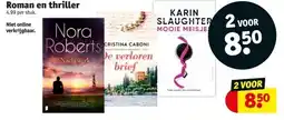 Kruidvat Roman en thriller aanbieding