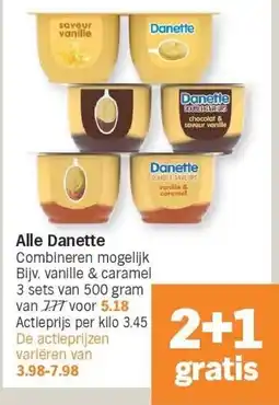 Albert Heijn Alle Danette aanbieding