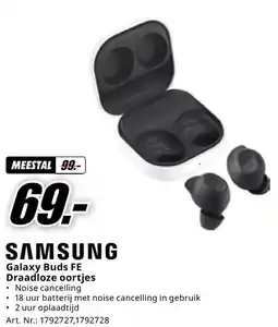 MediaMarkt SAMSUNG Galaxy Buds FE Draadloze oortjes aanbieding