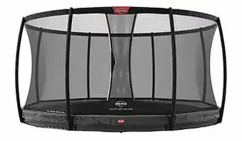 Dreamland Berg inbouwtrampoline met veiligheidsnet Champion Inground Ø 4,30 m Grey aanbieding