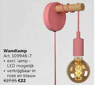 Zelfbouwmarkt Wandlamp aanbieding