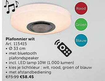 Zelfbouwmarkt Plafonnier Wit aanbieding