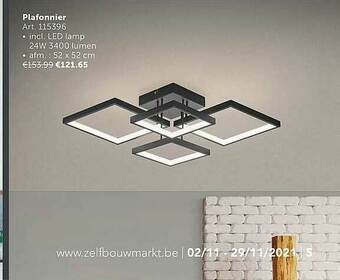 Zelfbouwmarkt Plafonnier aanbieding