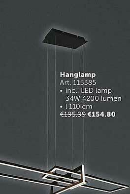 Zelfbouwmarkt Hanglamp aanbieding