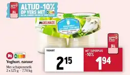 Delhaize Yoghurt, natuur aanbieding