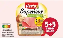 Delhaize Ham natuur aanbieding