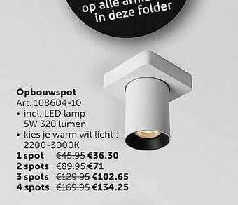 Zelfbouwmarkt Opbouwspot aanbieding