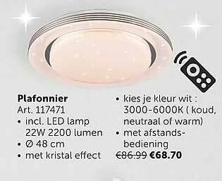 Zelfbouwmarkt Plafonnier aanbieding