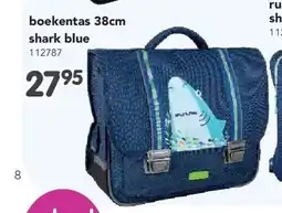 Happyland boekentas 38cm shark blue aanbieding