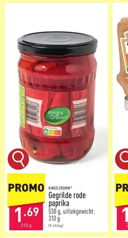 ALDI Gegrilde rode paprika 310 g aanbieding