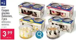 ALDI MUCCI Coupes glacées italiennes, 2 x 180ml aanbieding