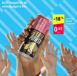 ALDI GOLDEN POWER Boisson énergisante 25 cl aanbieding