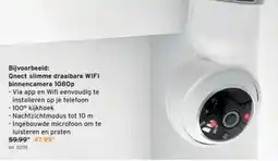GAMMA Qnect slimme draaibare WIFI binnencamera 1080p aanbieding