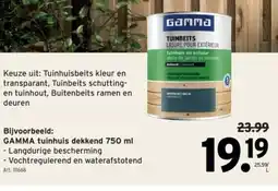 GAMMA GAMMA tuinhuis dekkend 750 ml aanbieding