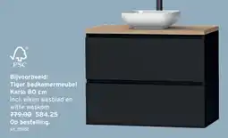 GAMMA Tiger badkamermeubel Karlo 80 cm aanbieding