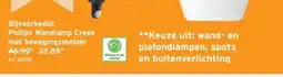 GAMMA Philips Wandlamp Creek met bewegingsmelder aanbieding