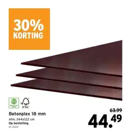 GAMMA Betonplex 18 mm aanbieding
