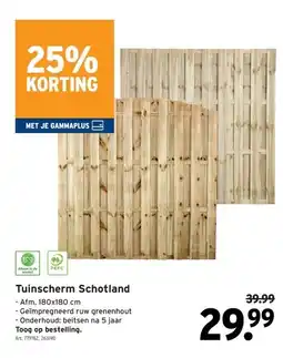 GAMMA Tuinscherm Schotland aanbieding