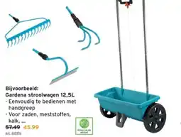 GAMMA Gardena strooiwagen 12,5L aanbieding