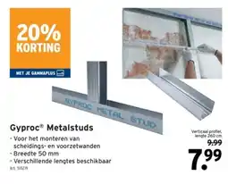 GAMMA Gyproc Metalstuds aanbieding